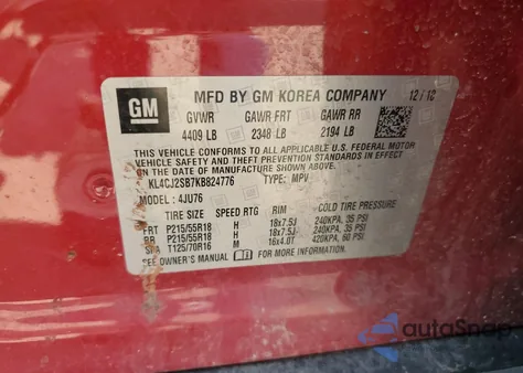 2019 Buick Encore Sport Touring from USA, damaged, VIN KL4CJ2SB7KB824776